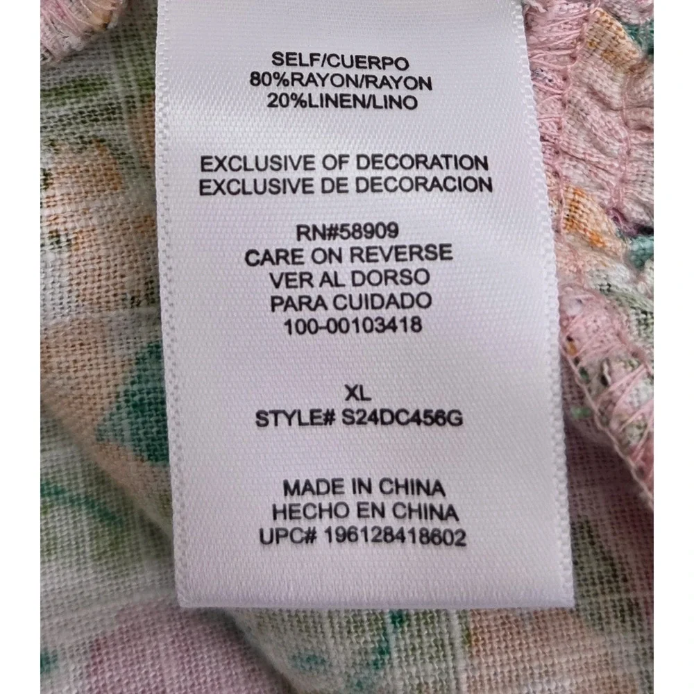 *NEW w/Tags Copper Key Girl's Size XL Sleeveless Dress Floral Tropical Ruffle